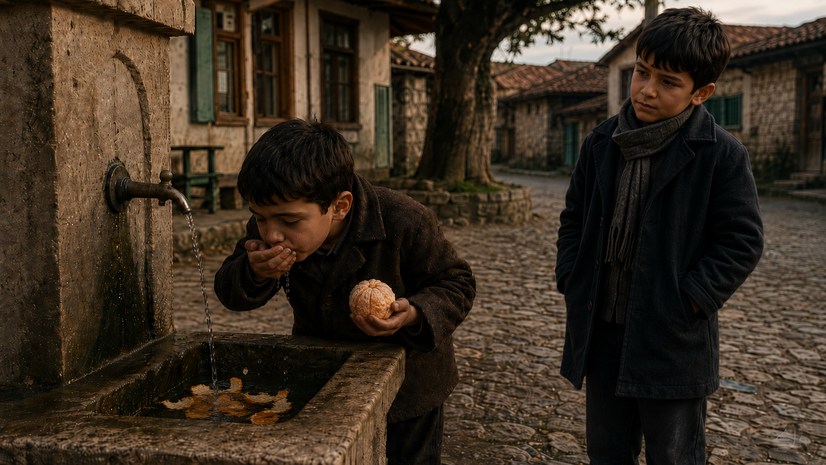 Gökdere çeşmesi ve portakal kabuğu